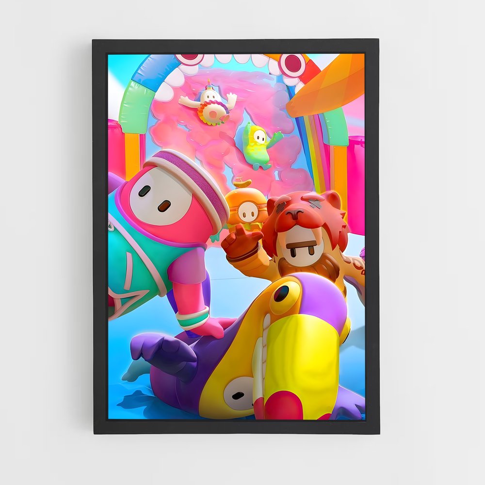 Poster Balloons Party – affiche Fall guys (vue 2)